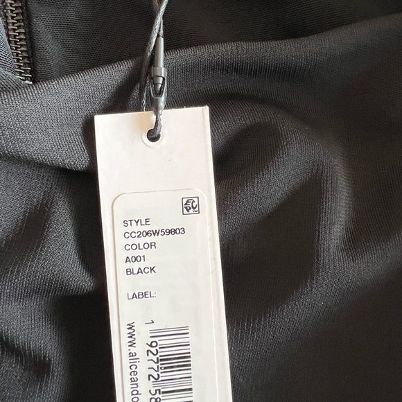 ALICE + OLIVIA SARIYA CUTOUT BODYSUIT BLACK - Picture 8 of 13